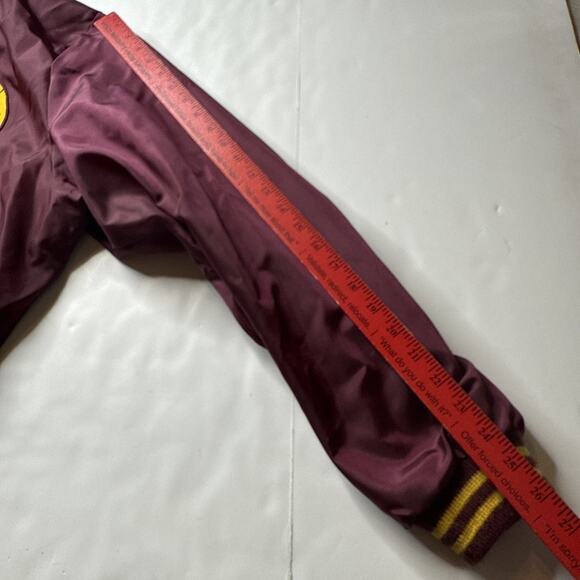 Vtg Birdie Satin Jacket Men Sz XL MMAA Basketball 1982 Runner Up Maroon MN - Picture 10 of 14